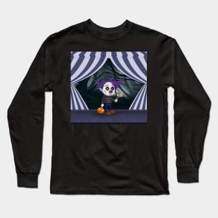 Sad clown and dark forest Long Sleeve T-Shirt